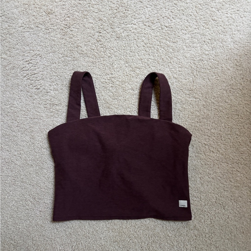 Vuori Women's Wine Maroon Square Neck Tank